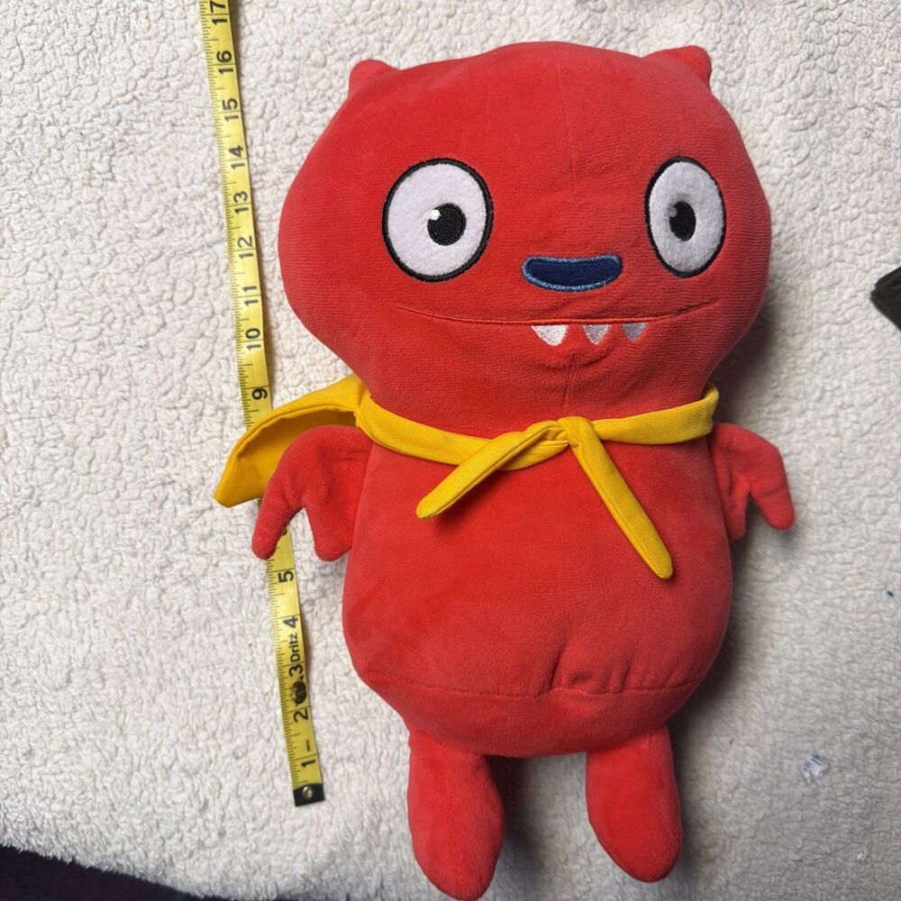 UGLY DOLLS Red Lucky Bat Plush 12" Vampire Cape Red Plush Stuffed Toy 2019